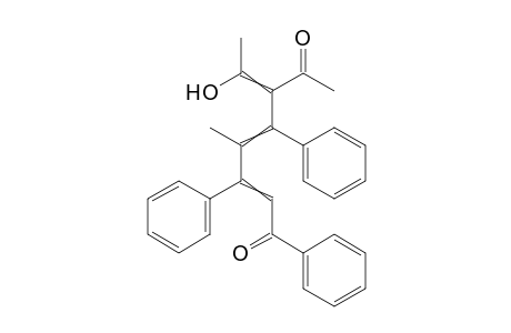 6-Acetyl-7-hydroxy-4-methyl-1,3,5-triphenyl-octa-2,4,6-trien-1-one