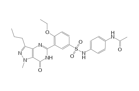 N-[4-({[4-ethoxy-3-(1-methyl-7-oxo-3-propyl-6,7-dihydro-1H-pyrazolo[4,3-d]pyrimidin-5-yl)phenyl]sulfonyl}amino)phenyl]acetamide