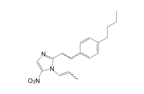 2-(p-butylstyryl)-5-nitro-1-propenylimidazole