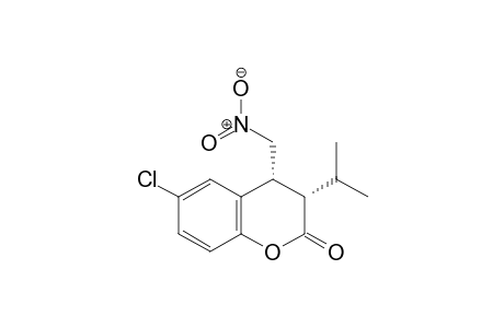(3S,4R)-6-Chloro-3-isopropyl-4-(nitromethyl)chroman-2-one