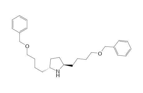 Pyrrolidine, 2,5-bis[4-(phenylmethoxy)butyl]-, (2R-trans)-