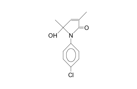 N-(4-Chloro-phenyl)-3,5-dimethyl-5-hydroxy-2(5H)-pyrrolinone