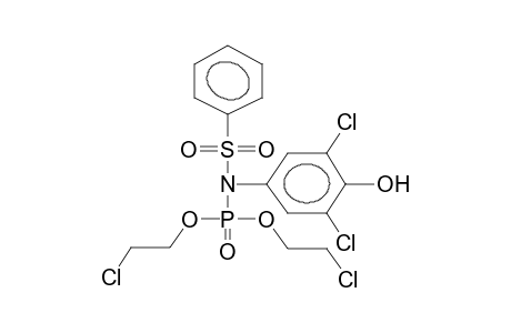DI(2-CHLOROETHYL)-N-(4-HYDROXY-3,5-DICHLOROPHENYL)-N-(PHENYLSULPHONYL)AMIDOPHOSPHATE