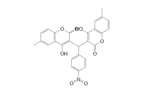 3,3'-((4-Nitrophenyl)methylene)bis(4-hydroxy-6-methyl-2H-chromen-2-one)
