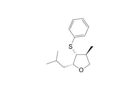 (2R,3R,4S)-2-isobutyl-4-methyl-3-(phenylthio)tetrahydrofuran
