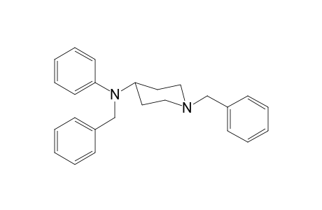 N-Benzyl-N-phenyl-1-(phenylmethyl)piperidin-4-amine
