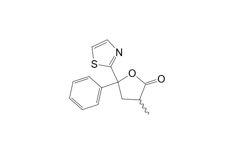 3-Methyl-5-phenyl-5-thiazol-2-yldihydrofuran-2-one
