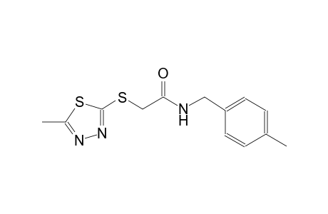 acetamide, N-[(4-methylphenyl)methyl]-2-[(5-methyl-1,3,4-thiadiazol-2-yl)thio]-