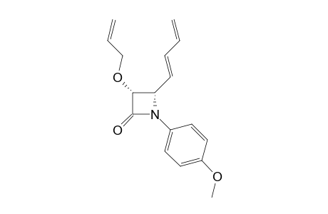 (3R,4S)-3-allyloxy-4-[(1E)-buta-1,3-dienyl]-1-(4-methoxyphenyl)azetidin-2-one