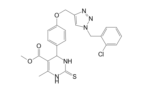 Methyl 4-(4-((1-(2-chlorobenzyl)-1H-1,2,3-triazol-4-yl)methoxy)phenyl)-6-methyl-2-thioxo-1,2,3,4-tetrahydropyrimidine-5-carboxylate