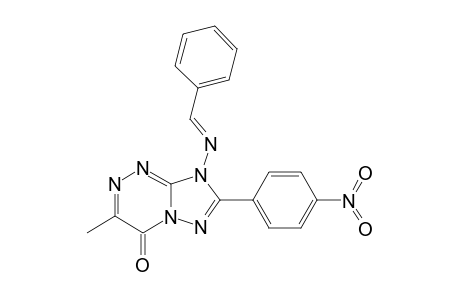 [1,2,4]Triazolo[5,1-c][1,2,4]triazin-4(8H)-one, 3-methyl-7-(4-nitrophenyl)-8-[(phenylmethylene)amino]-