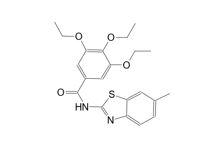 3,4,5-triethoxy-N-(6-methyl-1,3-benzothiazol-2-yl)benzamide