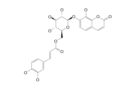 7-O-[6'-O-(3'',4''-DIHYDROXYCINNAMOYL)-BETA-D-GLUCOPYRANOSYL]-8-HYDROXYCOUMARIN