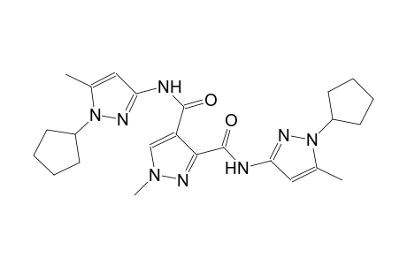 1H-pyrazole-3,4-dicarboxamide, N~3~,N~4~-bis(1-cyclopentyl-5-methyl-1H-pyrazol-3-yl)-1-methyl-