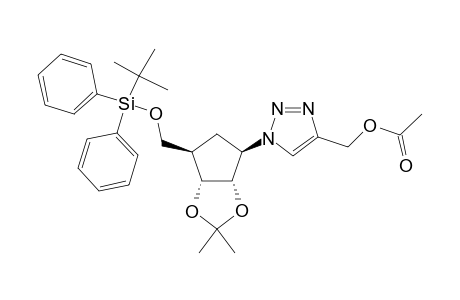 (1R,2S,3R,4R)-1-[4-(ACETOXYMETHYL)-1H-1,2,3-TRIAZOL-1-YL]-4-[(TERT.-BUTYLDIPHENYLSILYLOXY)-METHYL]-2,3-ISOPROPYLIDENE-DIOXY-CYCLOPENTANE