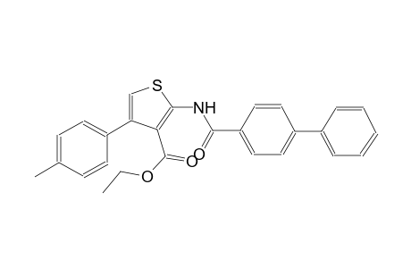 ethyl 2-[([1,1'-biphenyl]-4-ylcarbonyl)amino]-4-(4-methylphenyl)-3-thiophenecarboxylate