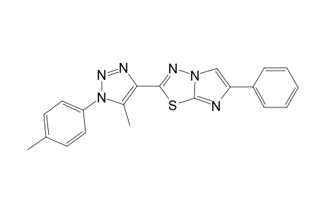 2-(5-Methyl-1-p-tolyl-1H-1,2,3-triazol-4-yl)-6-phenylimidazo[2,1-b][1,3,4]thiadiazole