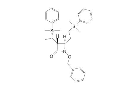 N-Benzyloxy-(3R,4R)-4-[2-dimethyl(phenyl)silylethyl]-3-[(SR)-1-dimethyl(phenyl)silylethyl]azetidin-2-one