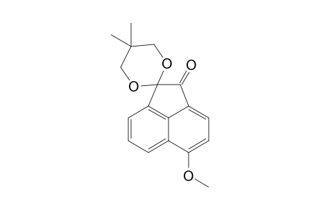 Spiro[(6-methoxyacenaphthen-1-one)-2,2'-(5',5'-dimethyl-1',3'-dioxane)]
