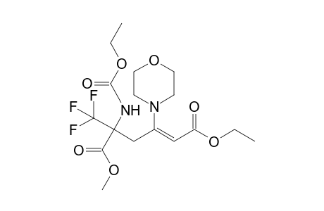 1-Ethyl 6-Methyl 5-[(ethoxycarbonyl)amino]-3-(morpholin-4-yl)-5-(trifluoromethyl)hex-2-endioate