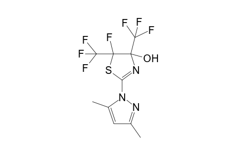 1-[4-Hydroxy-4,5-bis(trifluoromethyl)-5-fluoro-1,3-thiazoline]-3,5-dimethylpyrazole