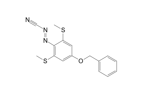 (4-Benzyloxy-2,6-bis-methylsulfanyl-phenyl)-cyno-diazene