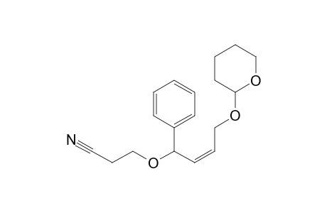 3-[(Z)-1-phenyl-4-tetrahydropyran-2-yloxy-but-2-enoxy]propanenitrile