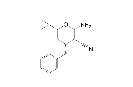6-Amino-4-benzylidene-2-(tert-butyl)-3,4-dihydro-2H-pyran-5-carbonitrile