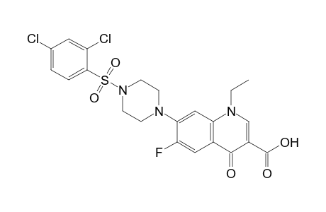 7-(4-((2,4-Dichlorophenyl)sulfonyl)piperazin-1-yl)-1-ethyl-6-fluoro-4-oxo-1,4-dihydroquinoline-3-carboxylic acid
