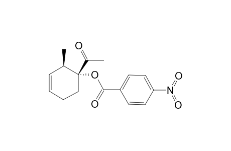 (1R*,2R*)-1-Acetyl-2-methyl-3-cyclohexen-1-yl p-nitrobenzoate