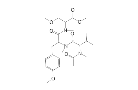 N-Acetyl-(N,0-permethyl)-valyl-tyrosyl-serine