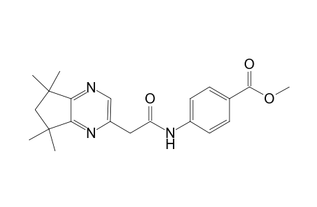 Methyl 4-[(5,6-(1,1,3,3-Tetramethylcyclopenteno)-2-pyrazinyl)methylcarboxamido]benzoate