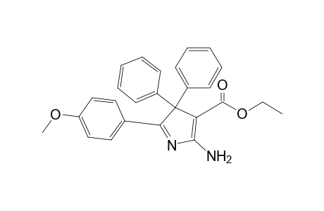 2-amino-5-(4-methoxyphenyl)-4,4-diphenyl-3-pyrrolecarboxylic acid ethyl ester