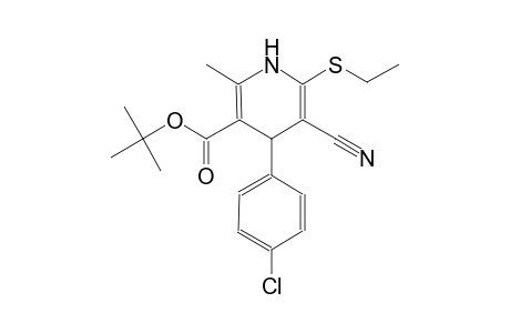 tert-Butyl 4-(4-chlorophenyl)-5-cyano-6-(ethylsulfanyl)-2-methyl-1,4-dihydro-3-pyridinecarboxylate