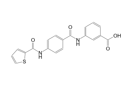 3-({4-[(2-thienylcarbonyl)amino]benzoyl}amino)benzoic acid