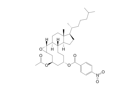 1,10-Epoxy-19-nor-5,10-seco-cholestane-3.beta.,5.alpha.-diol - 3-acetate - 5-(p-nitrobenzoate)