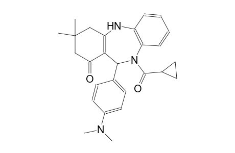 10-(cyclopropylcarbonyl)-11-[4-(dimethylamino)phenyl]-3,3-dimethyl-2,3,4,5,10,11-hexahydro-1H-dibenzo[b,e][1,4]diazepin-1-one