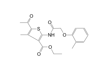 Ethyl 5-acetyl-4-methyl-2-([(2-methylphenoxy)acetyl]amino)-3-thiophenecarboxylate