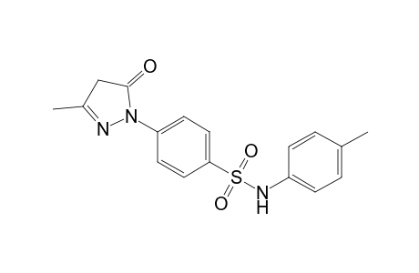 4-(3-Methyl-5-oxo-2-pyrazolin-1-yl)-N-(4-methylphenyl)benzenesulfonamide