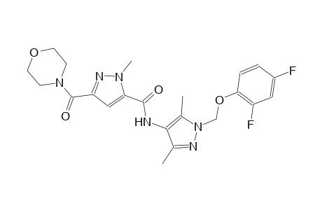 N-{1-[(2,4-difluorophenoxy)methyl]-3,5-dimethyl-1H-pyrazol-4-yl}-1-methyl-3-(4-morpholinylcarbonyl)-1H-pyrazole-5-carboxamide