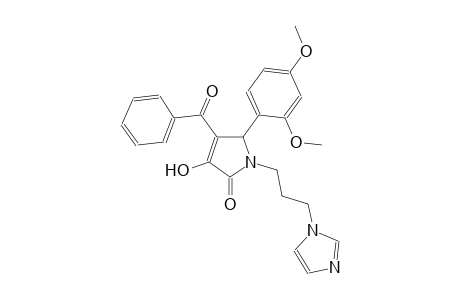 4-benzoyl-5-(2,4-dimethoxyphenyl)-3-hydroxy-1-[3-(1H-imidazol-1-yl)propyl]-1,5-dihydro-2H-pyrrol-2-one