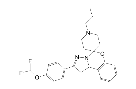 2-(4-(difluoromethoxy)phenyl)-1'-propyl-1,10b-dihydrospiro[benzo[e]pyrazolo[1,5-c][1,3]oxazine-5,4'-piperidine]