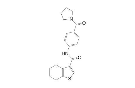 N-[4-(pyrrolidin-1-ylcarbonyl)phenyl]-4,5,6,7-tetrahydro-1-benzothiophene-3-carboxamide