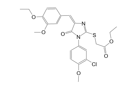 acetic acid, [[(4E)-1-(3-chloro-4-methoxyphenyl)-4-[(4-ethoxy-3-methoxyphenyl)methylene]-4,5-dihydro-5-oxo-1H-imidazol-2-yl]thio]-, ethyl ester