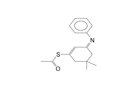 (Z)-1-ACETYLTHIO-3-PHENYLIMINO-5,5-DIMETHYL-1-CYCLOHEXENE