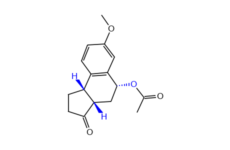 1,2,3a,4,5,cis-9b-HEXAHYDRO-trans-5-HYDROXY-7-METHOXY-3H-BENZ[e]INDEN-3-ONE, ACETATE