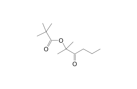 2- and 4-(Trimethylacetoxy)-2-methyl-3-hexanone