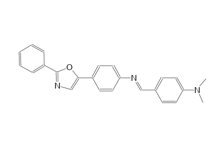 N-{(E)-[4-(dimethylamino)phenyl]methylidene}-4-(2-phenyl-1,3-oxazol-5-yl)aniline