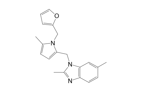 2,6-Dimethyl-1-{[1-furfuryl-5-methylpyrrol-2-yl]methyl}-1H-benzimidazole