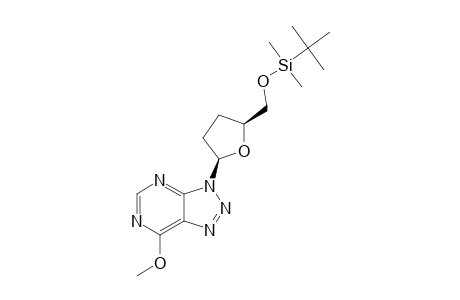 3-(2,3-DIDEOXY-5-O-[(1,1-DIMETHYLETHYL)-DIMETHYLSILYL]-BETA-D-GLYCERO-PENTOFURANOSYL)-7-METHOXY-3H-1,2,3-TRIAZOLO-[4,5-D]-PYRIMIDINE